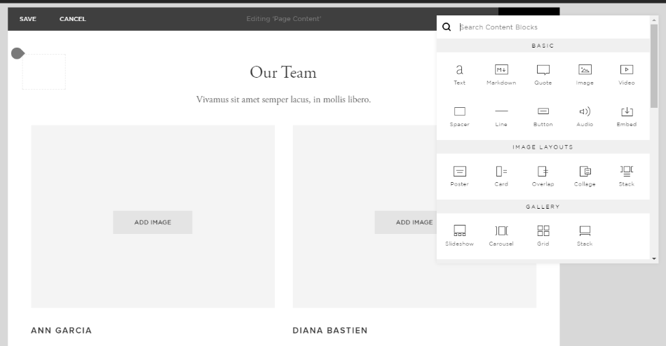 nettssidebygger squarespace